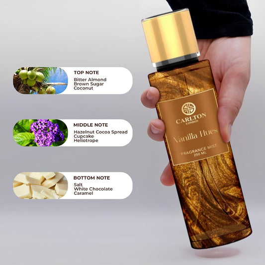 Carlton London Vanilla Hues Body Mist for Women – 250ml