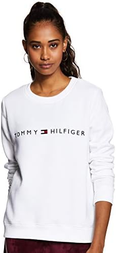 Classic White Crew Neck Sweatshirt for Women