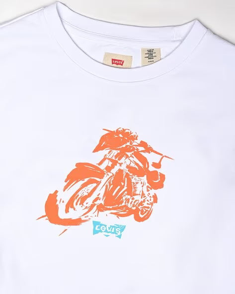 Printed Crew-Neck Sweatshirt