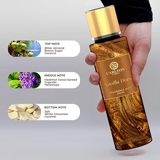 Luxurious Vanilla Scented Fragrance Body Mist - 250 ML