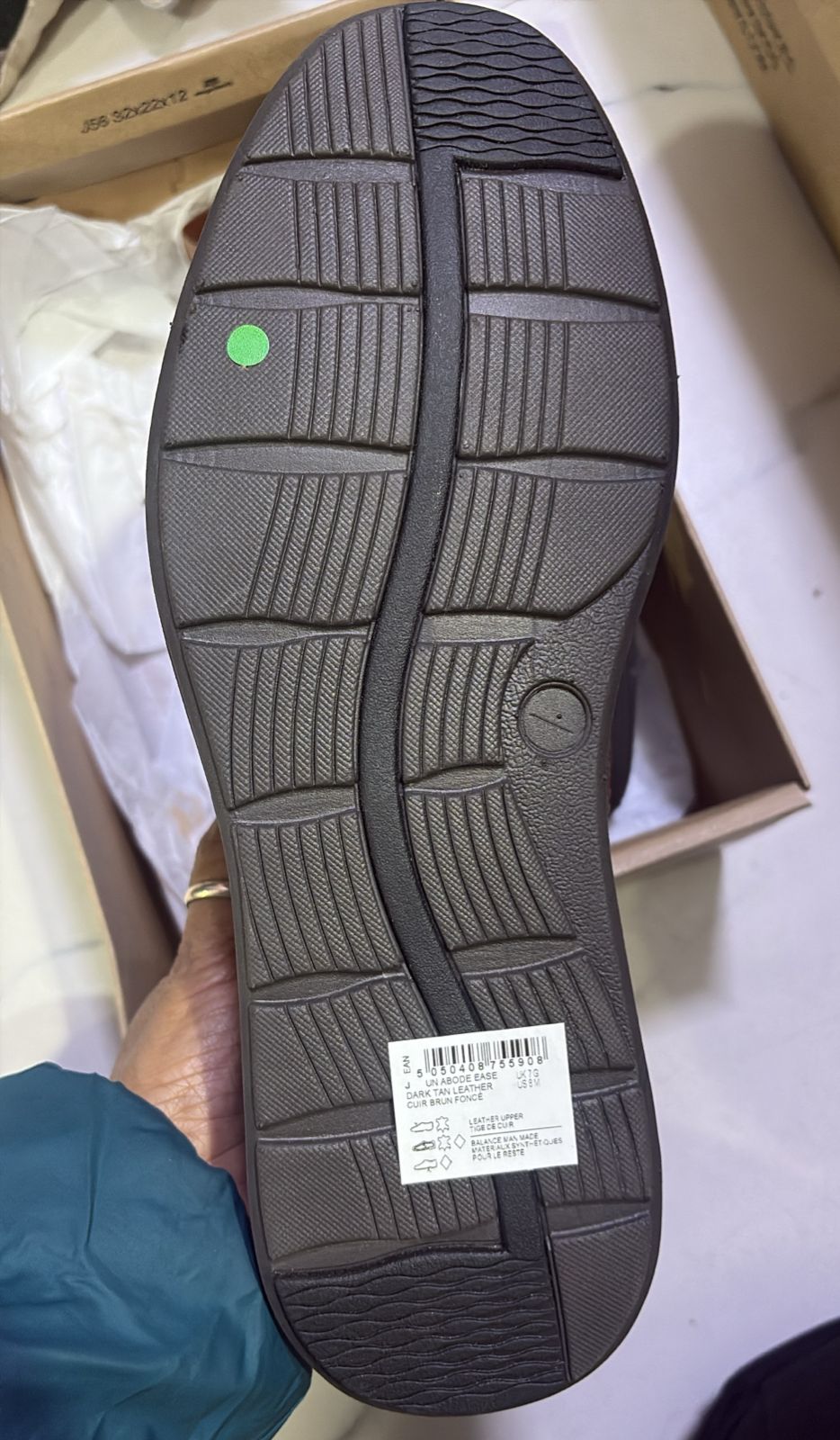 Clarks Un Abode Ease Heren Veterschoenen - Dark Tan Leather - Maat 41